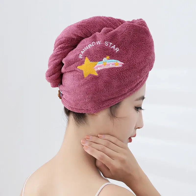 Pañuelo de cabeza absorbente para mujer, gorro de ducha, gorro de pelo seco, toalla de secado rápido