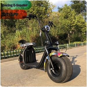 新款Citycoco电气1000w超能力电动滑板车25千米/h两辆大轮滑板车电动特价男士 - Product Image 4