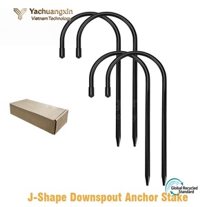 Heavy Duty Threaded Steel J-Nail Tent Peg 10.6inch for Outdoor Camping All Seasons Use - Product Image 6