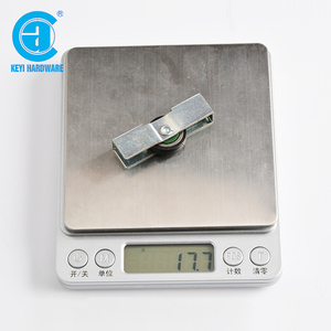 KEYI donanım W-05 toptan satış demir sürgülü cam makaralı tekerlek rulman u-şekilli oluk plastik tekerlek - Product Image 6