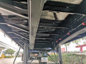 CIMC HUAJUN 3 เพลา 40ft Flatbed Container Semi trailer - Product Image 3