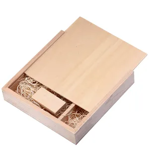 Jaster Hout Fotoalbum Box Usb 2.0 Flash Drive 32Gb 16Gb Cle Usb Stick 64Gb Bruiloft Pendriv 128Gb Pen Drive