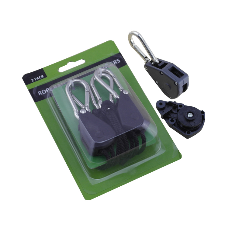 2 шт. 1/8 "150 фунтов гидропоники расти тяжелых YOYO кронштейн для веревки с защелкой вешалка