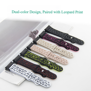 Uhren armband für Redmi Watch <span class=keywords><strong>3</strong></span> Leoparden muster Schnell verschluss Weiches Silikon Verstellbares atmungsaktives Smart-Uhren armband für Mann Frau - Product Image 6