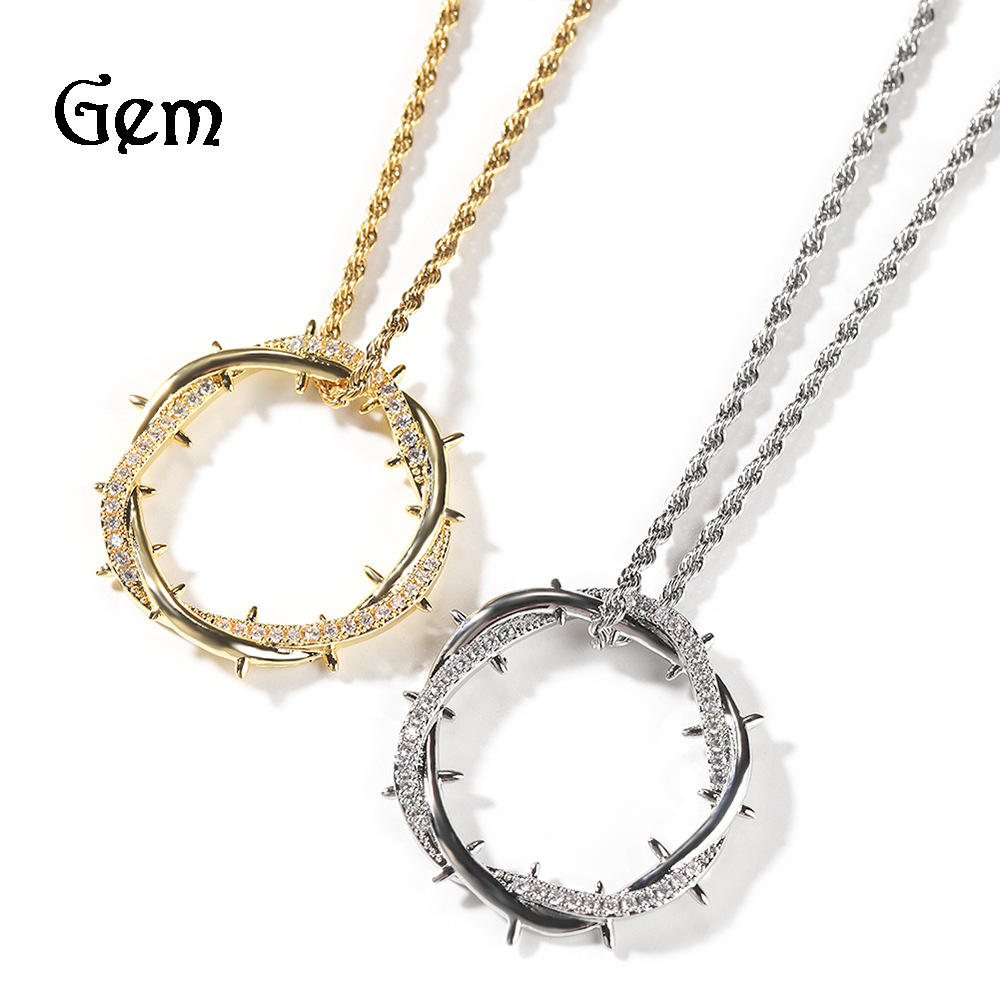 Gold pendant + 2mm24inch twist chain