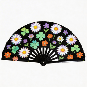 Abanicos de Mano Plegables de Bambú con Diseño Personalizado, Reflectantes a los Rayos UV, Grandes, Decorativos, para Fiestas y Festivales, Accesorios para Mujeres - Product Image 4