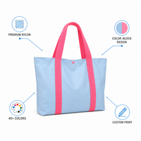 Sac fourre-tout personnalisé avec logo, en polyester, vente en gros, écologique, réutilisable, pour les salons professionnels, fabrication directe en usine