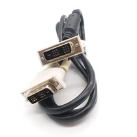 Câble DVI vers DVI 1,5 m 1080P avec conducteur plaqué or, blindage en feuille, PVC noir, tête blanche pour moniteur