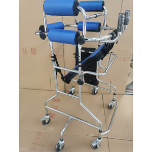 Andadores para adultos y niños, entrenamiento de rehabilitación de extremidades inferiores, andador de acero inoxidable de 6 ruedas, para pacientes con accidente cerebrovascular - Product Image 3