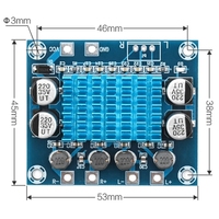 Carte amplificateur audio XH-A232 30W + 30W 2.0 canaux classe D amplificateur de son stéréo numérique DC 8-26V 3A pour haut-parleur TV domestique connecteur MP3