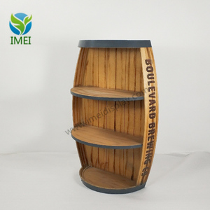 Casier <span class=keywords><strong>de</strong></span> rangement en bois pour tonneau à <span class=keywords><strong>vin</strong></span>, Design personnalisé, étagère d'exposition, 9 - Product Image 5