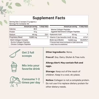 Poudre multi de peptides de collagène de micro ingrédients avec de la biotine, vitamine c, peptides de poudre de collagène d'acide hyaluronique