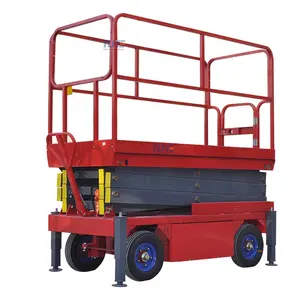 Tuhe lift high quality 4-18M telescopic height mobile scissor lift suitable for high-altitude platform operations
