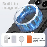 Étui de téléphone portable de luxe Premium BIBGCASE, design luxueux, TPU+PC, antichoc, compatible avec la recharge sans fil, pour Redmi 14 Pro Plus