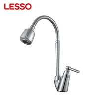 Robinet de cuisine monocommande eau froide LESSO ABS chromé avec cartouche céramique pour évier de cuisine
