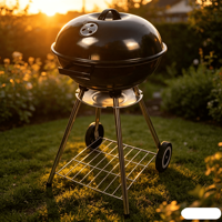 Barbecue d'extérieur argentin au charbon de bois, accessoires, abri portable pour charbon de bois, cuisine jetable, barbecue d'extérieur argentin