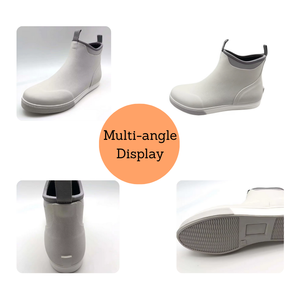 Botas de Cubierta Impermeables Unisex de 6 Pulgadas con Forro Transpirable, Botas de Lluvia de Tobillo con Inyección de Neopreno Antideslizante para Pesca y Navegación - Product Image 2