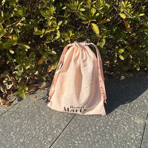 Wholesale Customized Gots Organic Cotton <b>Drawstring</b> Bag Large Cotton Dust <b>Pouch</b> With Printed Ribbon - Product Image 6
