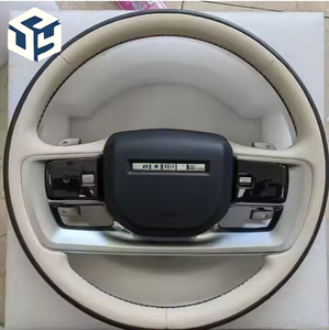 Volante de Fibra de Carbono con Cuero Perforado LED para Land Rover Sport Range <span class=keywords><strong>SVR</strong></span> L494 L405 <span class=keywords><strong>Evoque</strong></span> - Product Image 4