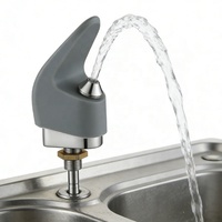 Fontaine à eau potable publique moderne en acier inoxydable à trou unique avec robinet à bulles, personnalisable pour usage scolaire