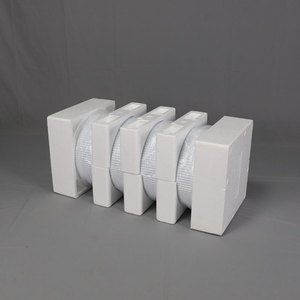 Set da 3/5 Colonne Plinti Bianchi in Metallo Ondulato Supporto per Fiori Espositore Rotondo per Torte e Dessert Decorazione per Matrimoni - Product Image 5