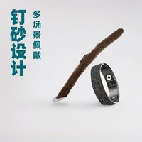 Bague connectée V3 en acier inoxydable mat et résine pour couples, avec suivi de la fréquence cardiaque, de l'oxygène sanguin, du sommeil et de l'humeur, et fonctionnalités IA