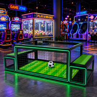 Jeu de football interactif sur banc, machine de football assise sous table, pour 2 joueurs, arcade sportive pour bar et salle de jeux