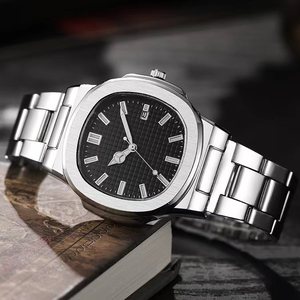 Business-style Quartz Watch With Stainless Steel Strap Eco-friendly Calendar Function Sporty Style Suitable For Men's Wear - Product Image 3