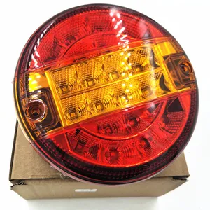OEM hoge kwaliteit rode ronde 5.7inch 20LED auto achterlicht turn singal licht lamp LED reflectoren truck side waarschuwingslampje