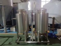 Système CIP de traitement de la bière Cassman, deux réservoirs de désinfection, pompe contrôlée par PLC, tension/puissance réglables (0-80KW)