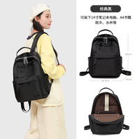Sac à dos pour ordinateur portable grande capacité pour femmes, 14 pouces, multi-compartiments, résistant à l'eau, léger, sac de voyage, sac d'école