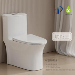 Inodoro de pie Chaozhou con distancia entre orificios de 350 mm, descarga súper vórtice, diseño de trampa en S ecológico - Product Image 5