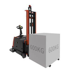 Carretilla elevadora Reeman, apilador eléctrico de paletas, carretilla elevadora de 600kg con sistema Agv, batería de litio opcional, fábrica/almacén/logística - Product Image 1