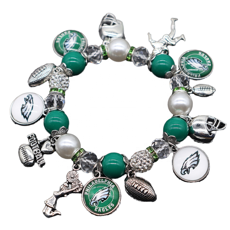 Philadelphia Eagles Championship кулон браслет унисекс из цинкового сплава Спортивные командные украшения для юбилейных подарков