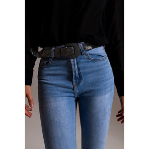 Jeans skinny a vita alta in lavaggio chiaro - Product Image 6