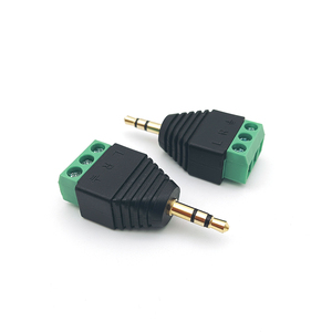 Enchufe macho TRS de <span class=keywords><strong>3</strong></span>,5mm a adaptador de reparación sin soldadura de bloque de tornillo de <span class=keywords><strong>3</strong></span> polos para cable de extensión AUX IR - Product Image 5