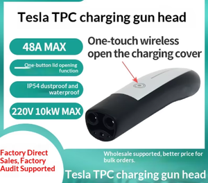 หัวชาร์จรถยนต์เทสลา รุ่น NACS ใหม่ พร้อมระบบเปิดแบบสัมผัสเดียว 10KW MAX AC 48A ผลิตในประเทศจีน - Product Image 6