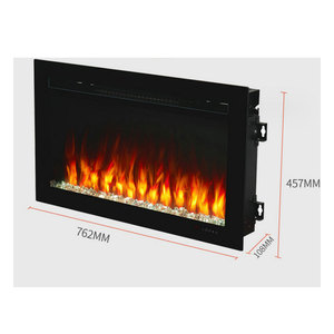 Hogar moderno de cristal montado en la pared chimenea decoración de fondo <span class=keywords><strong>estufa</strong></span> de simulación Simple calefacción electrónica calentador de chimenea - Product Image 2