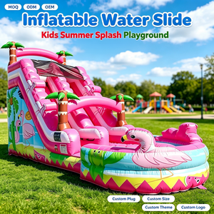 Toboggan <span class=keywords><strong>aquatique</strong></span> gonflable géant, manège d'amusement pour enfants et adultes, grand centre de jeux extérieur, château gonflable - Product Image 1