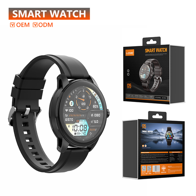 SW05 IP68 Waterproof Fitness Tracker Heart Rate Sleep Monitor Compass Alarm Clock Magnetic AMOLED Display 5-10 Days Battery Life