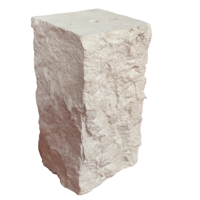 Socle en marbre naturel Lune Bloc de marbre blanc Piédestal Stand Naturak Split Table