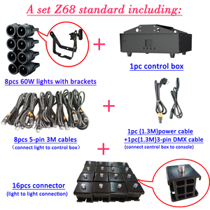 DMX512 outdoor pro stage 8*60w rgbw singolo controllo led <span class=keywords><strong>par</strong></span> light per la decorazione del festival di natale di nozze - Product Image 5