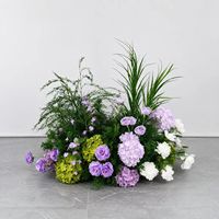 Bunga Anggrek Hydrangea Ungu Besar Buatan, Gaya Modern, Dekorasi Tengah Meja untuk Acara Pernikahan, Latar Belakang, Kualitas Tinggi
