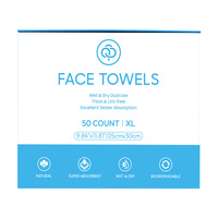 Lingettes nettoyantes biodégradables en fibres de viscose, extra-larges, pour le visage, avec fermeture magnétique, en boîte, très populaires