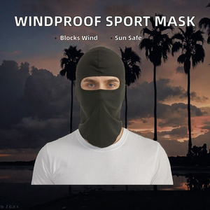 Masque facial tactique en nylon anti-UV coupe-vent à un trou pour moto et cyclisme – Vente en gros - Product Image 2