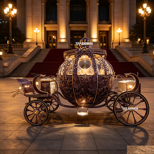 Carruaje de Calabazas con Caballos Orientado al Turismo para Parques Temáticos, Aldeas Turísticas y Desfiles Comerciales - Product Image 1