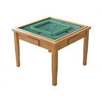 Table de mahjong portable de luxe en bois massif, à quatre pieds, style classique, respectueuse de l'environnement et idéale pour le divertissement