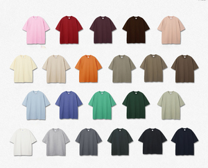 เสื้อยืดวินเทจคุณภาพสูง ทรงโอเวอร์ไซส์ ผ้าฝ้าย 100% เนื้อหนา แขนสั้น สกรีนโลโก้ตามสั่ง สำหรับผู้ชาย - Product Image 4