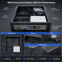 Boîtier d'ordinateur compact Mini ITX K07, châssis de bureau ultra-plat pour mini PC, ordinateur de bureau professionnel, boîtier SFF PC en stock