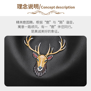 Men's Genuine Leather <b>Backpack</b> <b>Black</b> Animal Print Multi Functional Business Travel <b>Backpack</b> 20L Summer 2021 - Product Image 3